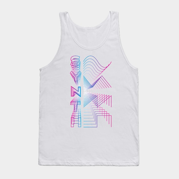 Synth Waveform Analog Audio Design Tank Top by star trek fanart and more